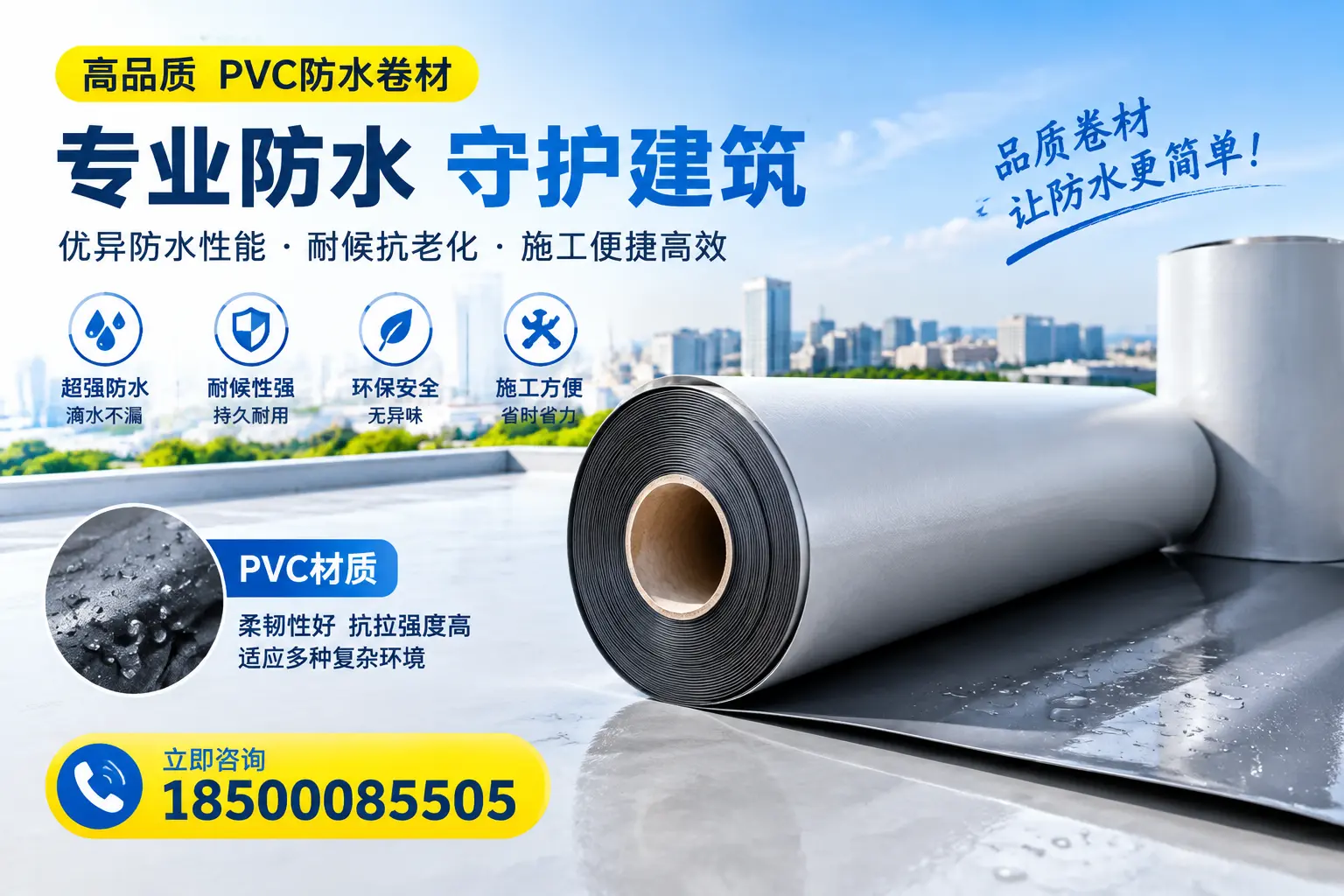 PVC防水卷材的安全性分析，锡林郭勒居民需了解的知识